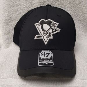 47 Brand Pittsburgh Penguins L/XL Stretchfit Hat - New